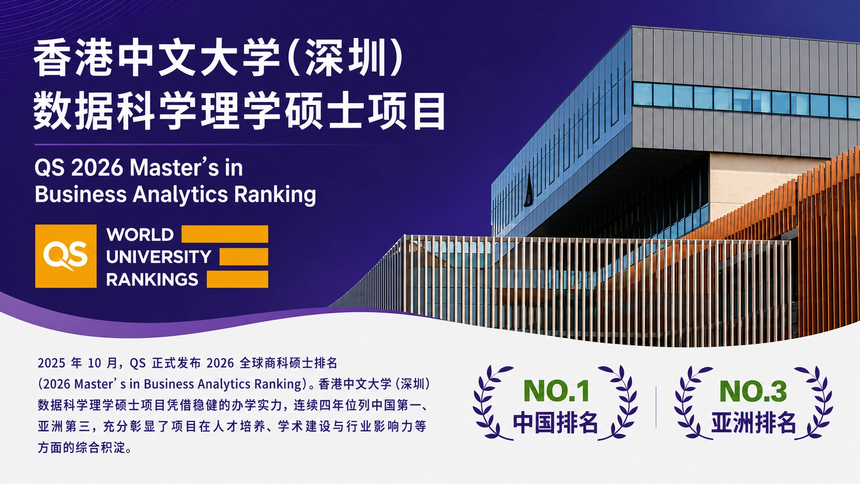 香港中文大学(深圳)数据科学相关项目学术实力展示